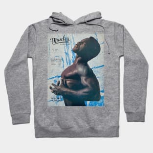 MUSCLES MAGAZINE - Vintage Physique Muscle Male Model Magazine Cover Hoodie